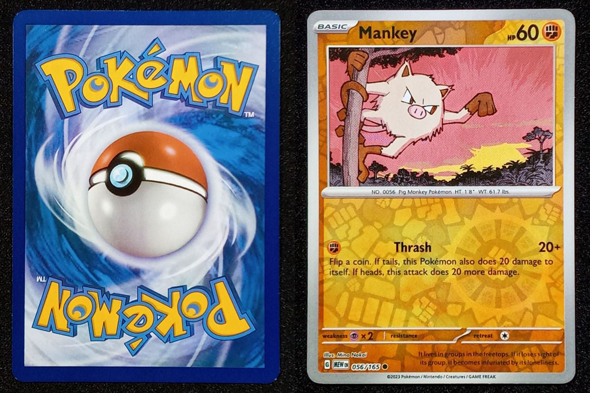 056/165 Mankey {Reverse Holo}