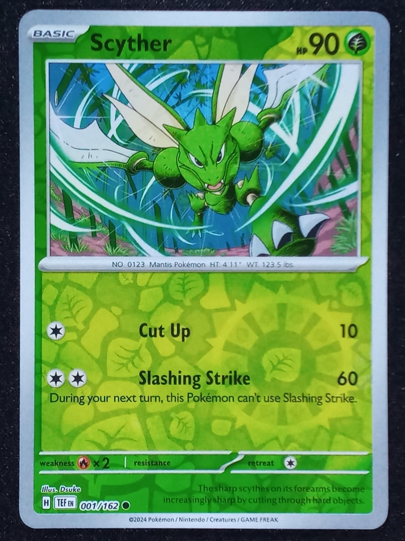 001/162 Scyther {Reverse Holo}